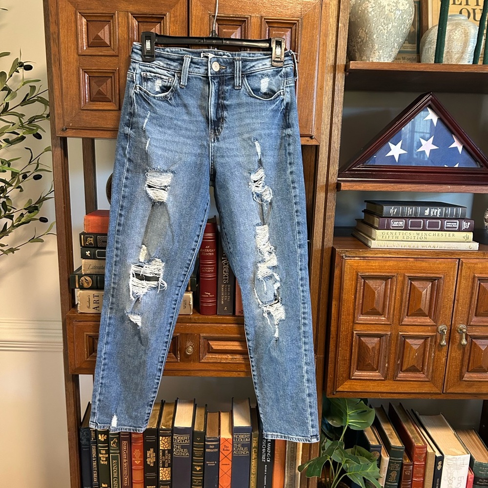 SO High rise mom jeans